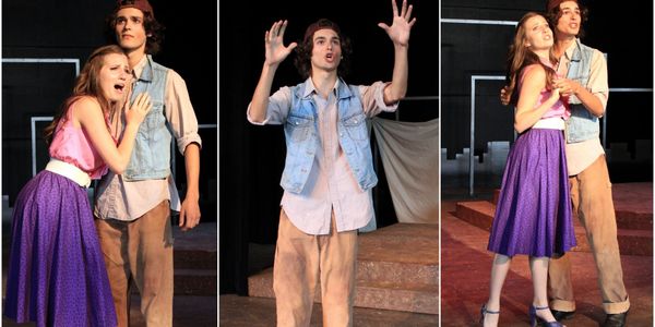 Braden Misiaszek as Bobby Strong in the production of Urinetown.