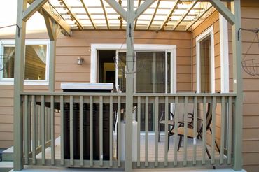 Back porch / deck BBQ trellis and patio cover 