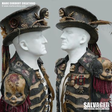 Day of the Dead/Baron Samedi-inspired hat and coat commission.