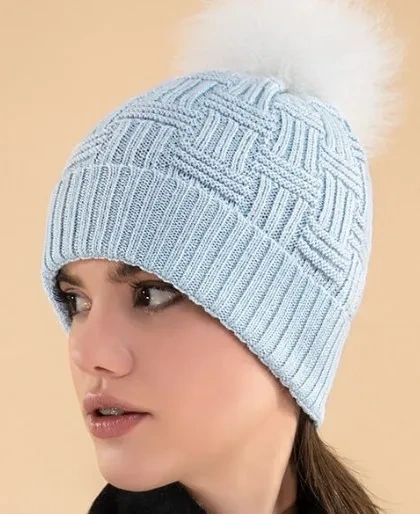 Wholesale Hats: Brittany Fur Pom Pom Alpaca Hat