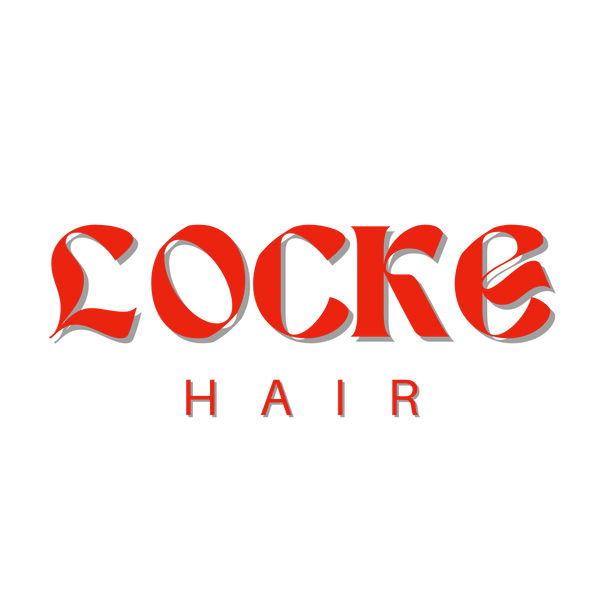 locke hair logo red letters