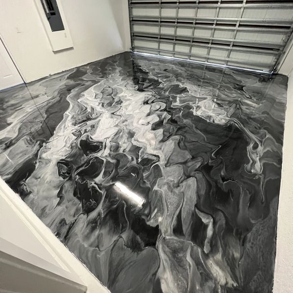 Metallic Epoxy Design Floor