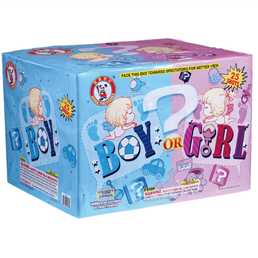 a box of a gender reveal product