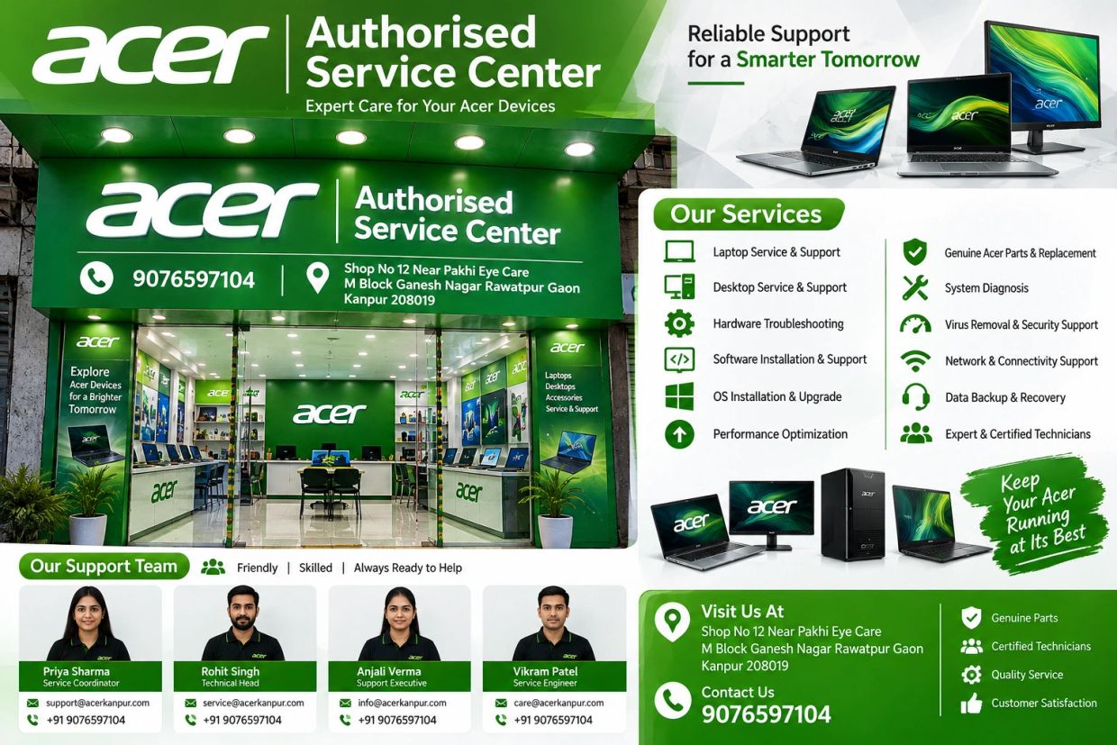 Acer Authorized Service Center with expert care and support team.