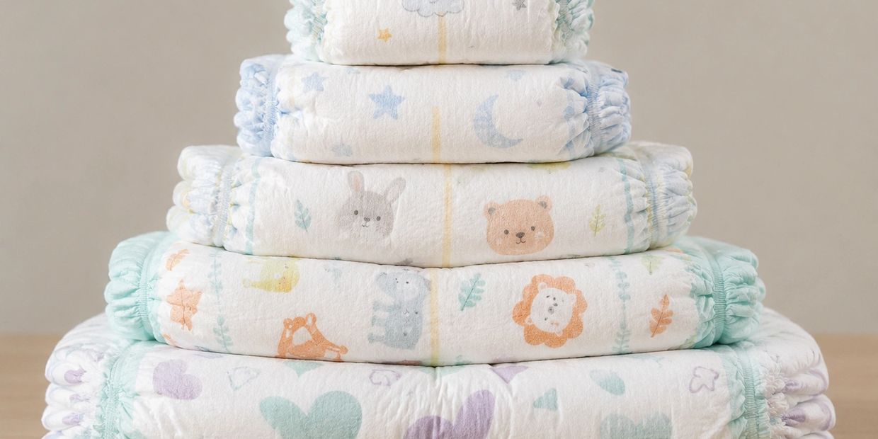 
A stack of diapers! 