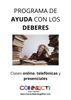 ayuda con los deberes. repaso de ingles, español, valenciano. deberes online y presenciales.