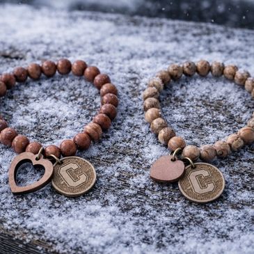 Missing piece bracelets for Valentines day or any day . One of a kind gifts for the one you love.