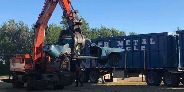 MPH mobile metal recycling in Central Saskatchewan.