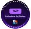 PMP Project Management Professional Certification badge in purple and black.