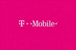 T-Mobile logo on bright magenta background.