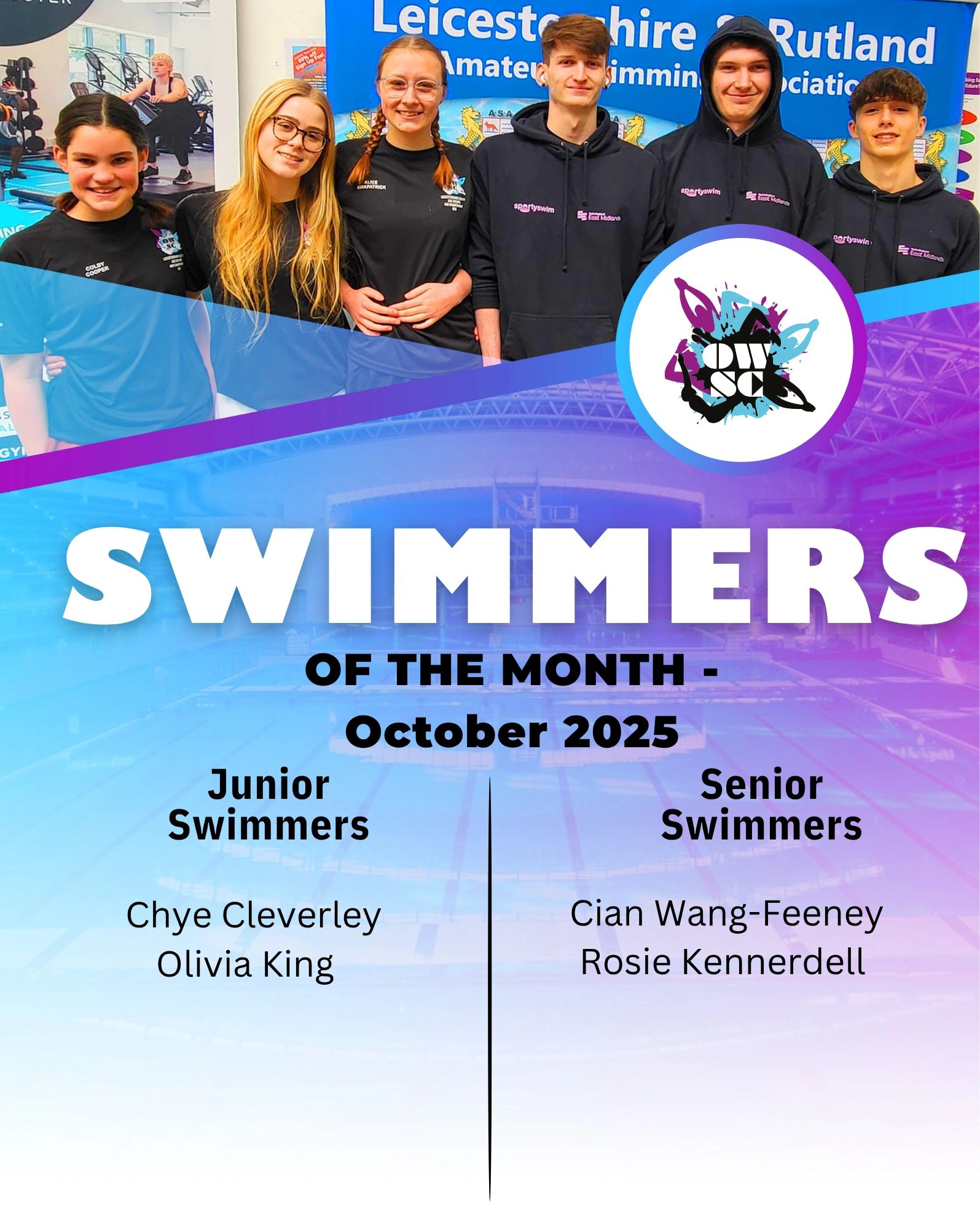 Ruby Learmonth Swimmers of the Month: October