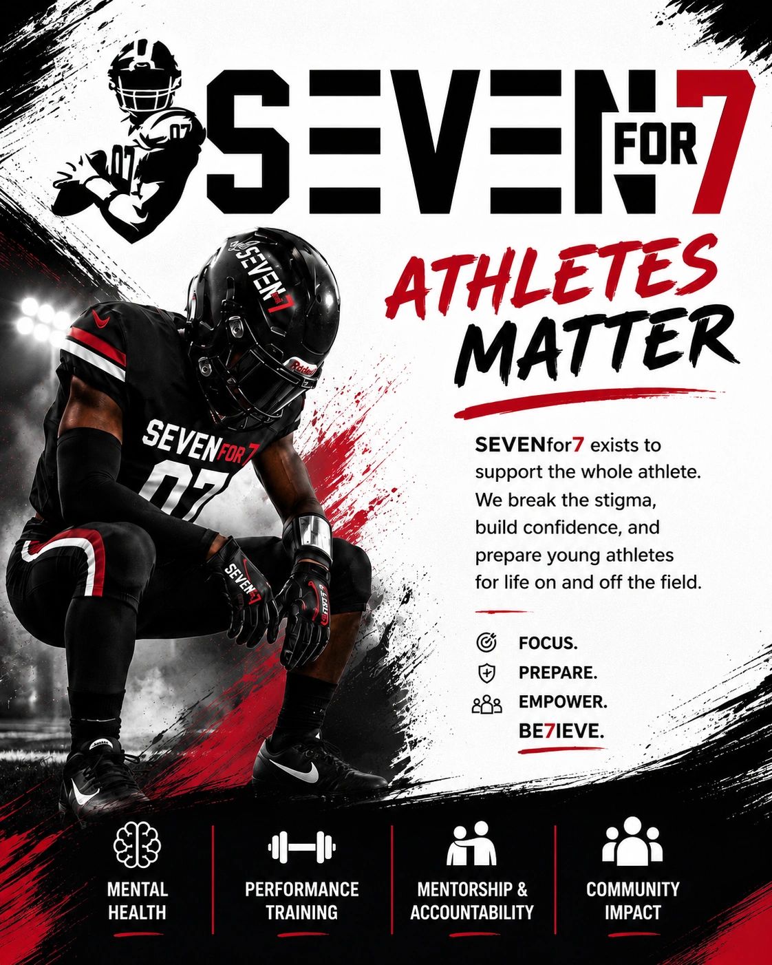 Seven for 7 supports athletes' mental health and growth.