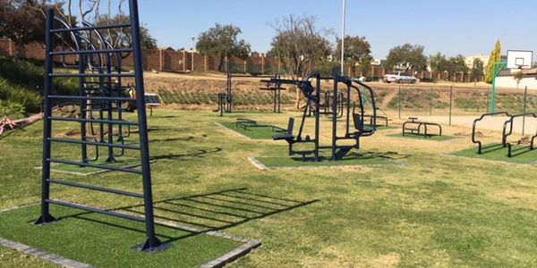 Outdoor Gym Equipement in a residential estate