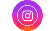 Instagram logo with gradient colors.