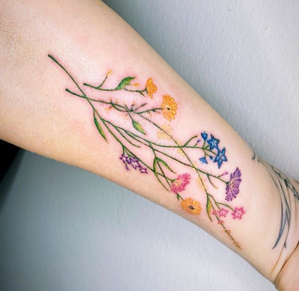 Floral tattoo