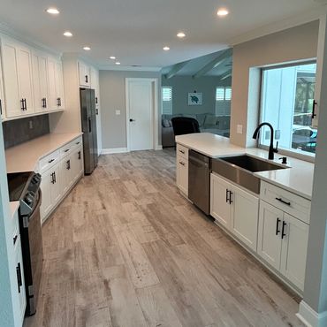 After Full Kitchen Redesign - New Cabinets, New Tile, New Backsplash, New Appliances, New Countertops