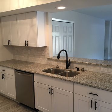 After Modern Kitchen Upgrades - Full Remodel with New Sink, New Faucet, New Cabinets, New Counters