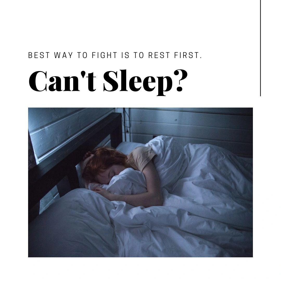 Cant sleep?  it's more important than ever.