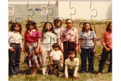A refugees life is like a broken puzzle. 