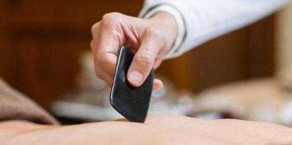 gua sha scrapping help unblock channels and release pain, also great for common cold headache