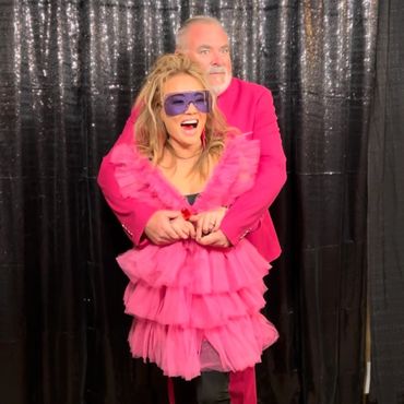 a couple dressed in theme for private event birthday party in Paso Robles, CA