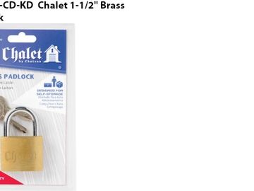 brass padlock