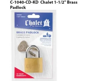 brass padlock
