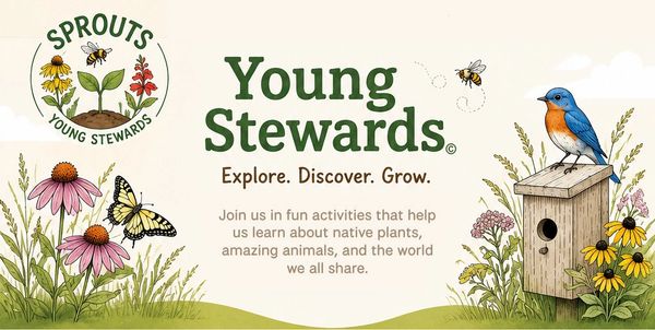 Young Stewards program with nature illustrations and text.