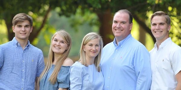 Tom Morrow with his wife, Michelle, and his children: Hannah, Peter & Andrew