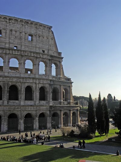 A beautiful view of the Colosseum in Rome 