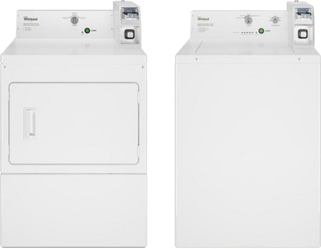 Whirlpool 3.3 Cu. Ft. Commercial Top-Load Washer, Coin Equipped