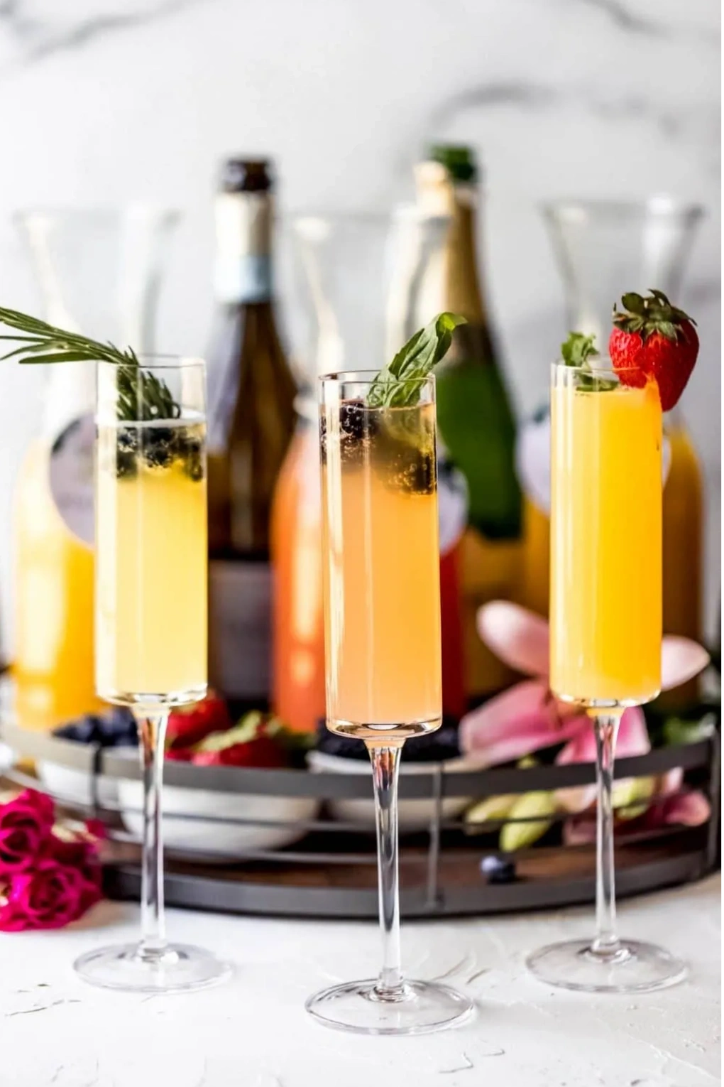 Mimosa, Bloody Mary, or Margarita Bar Delivery & Setup with Alcohol, Mixers,  and More Included