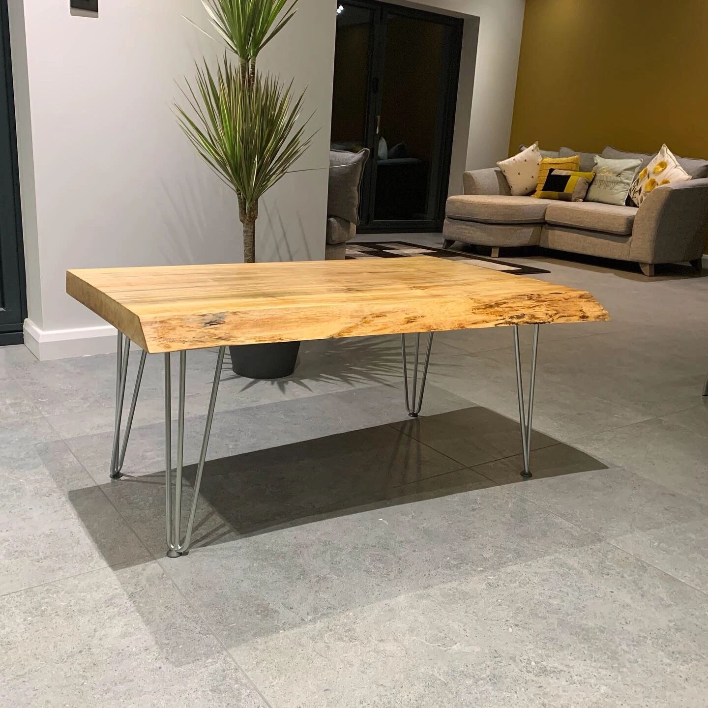 live edge coffee table