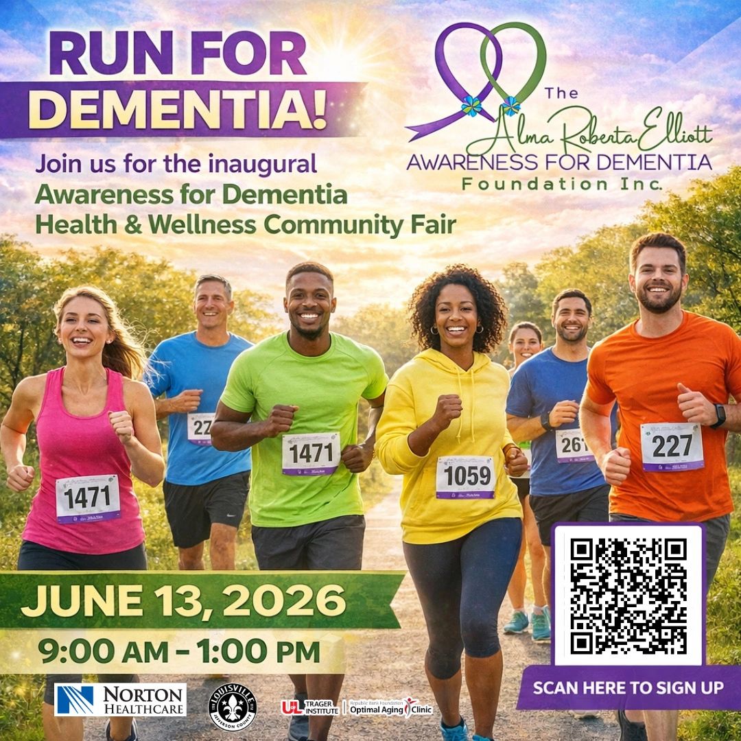 Runners participating in a dementia awareness event on June 13, 2026.
