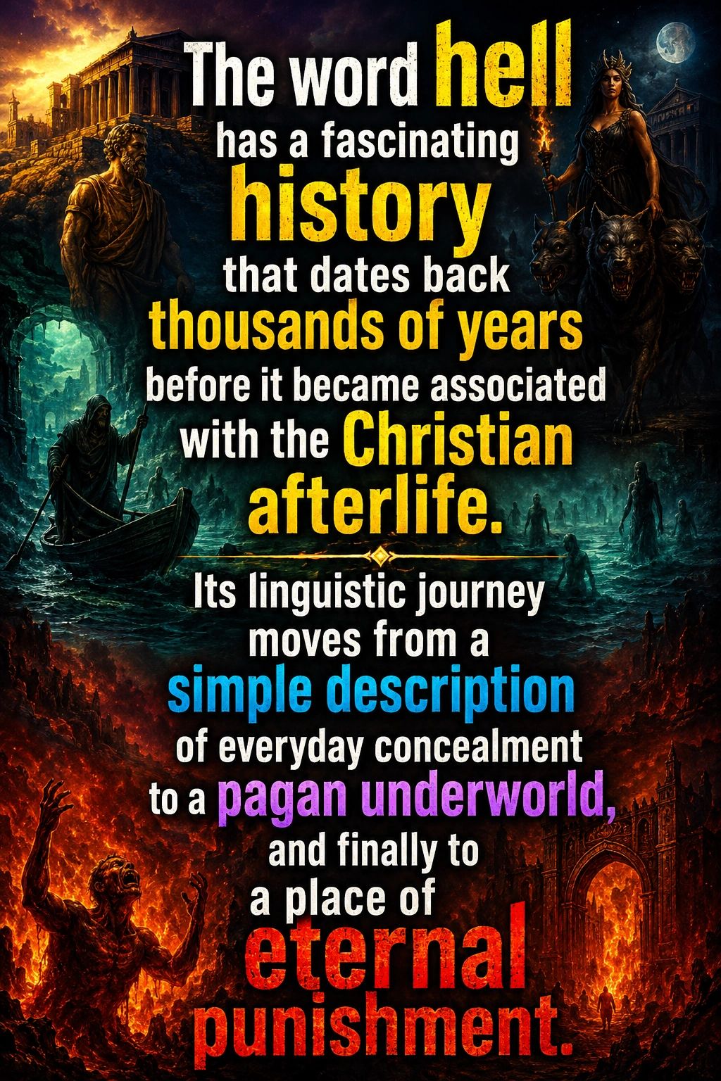 The word hell has a fascinating history linked to ancient underworlds and eternal punishment.