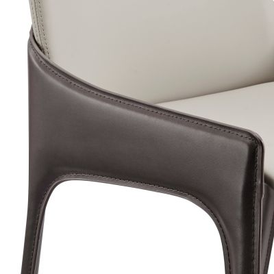 Stella Faux Leather Dining Side Chair - Thumbnail 3