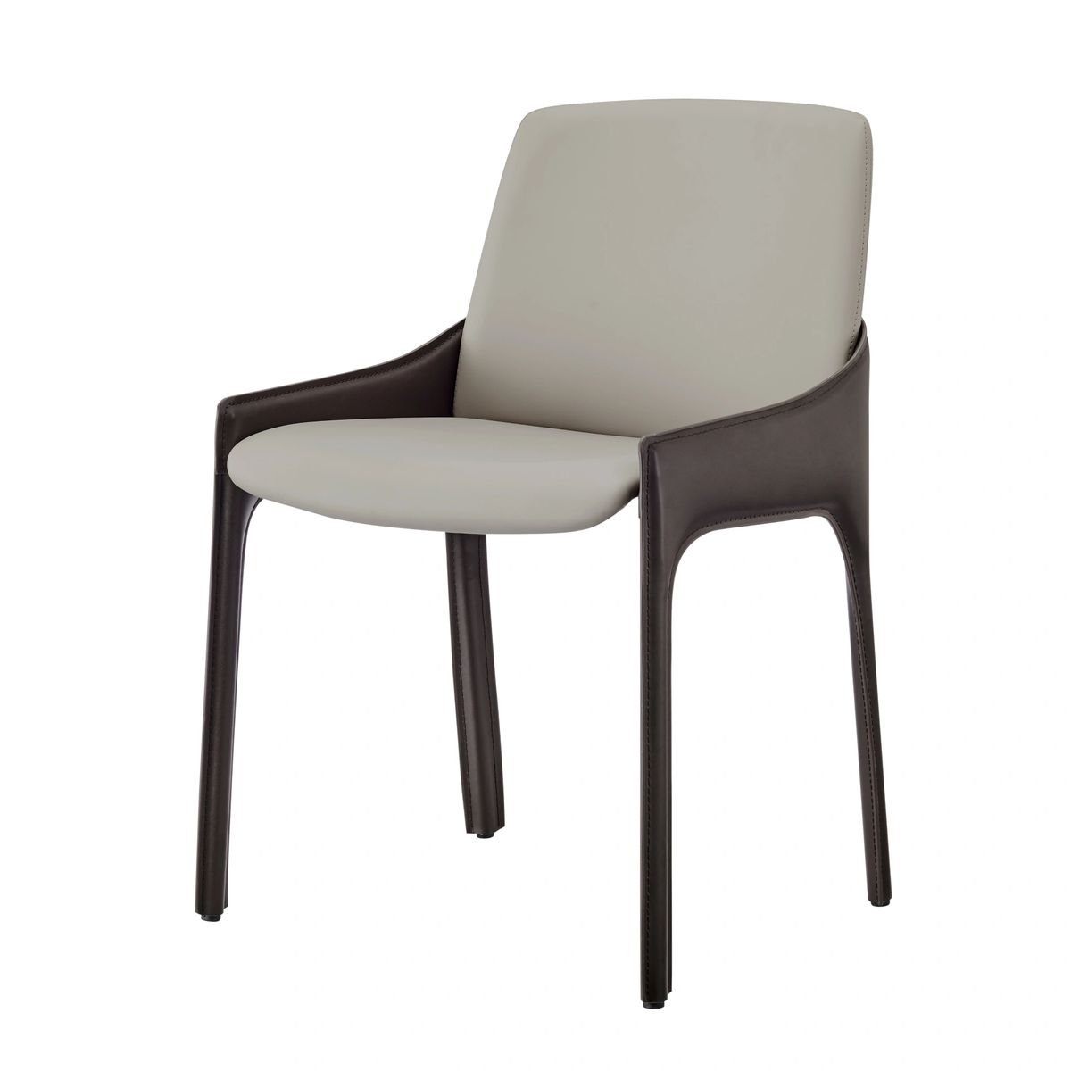 Stella Faux Leather Dining Side Chair - Thumbnail 2