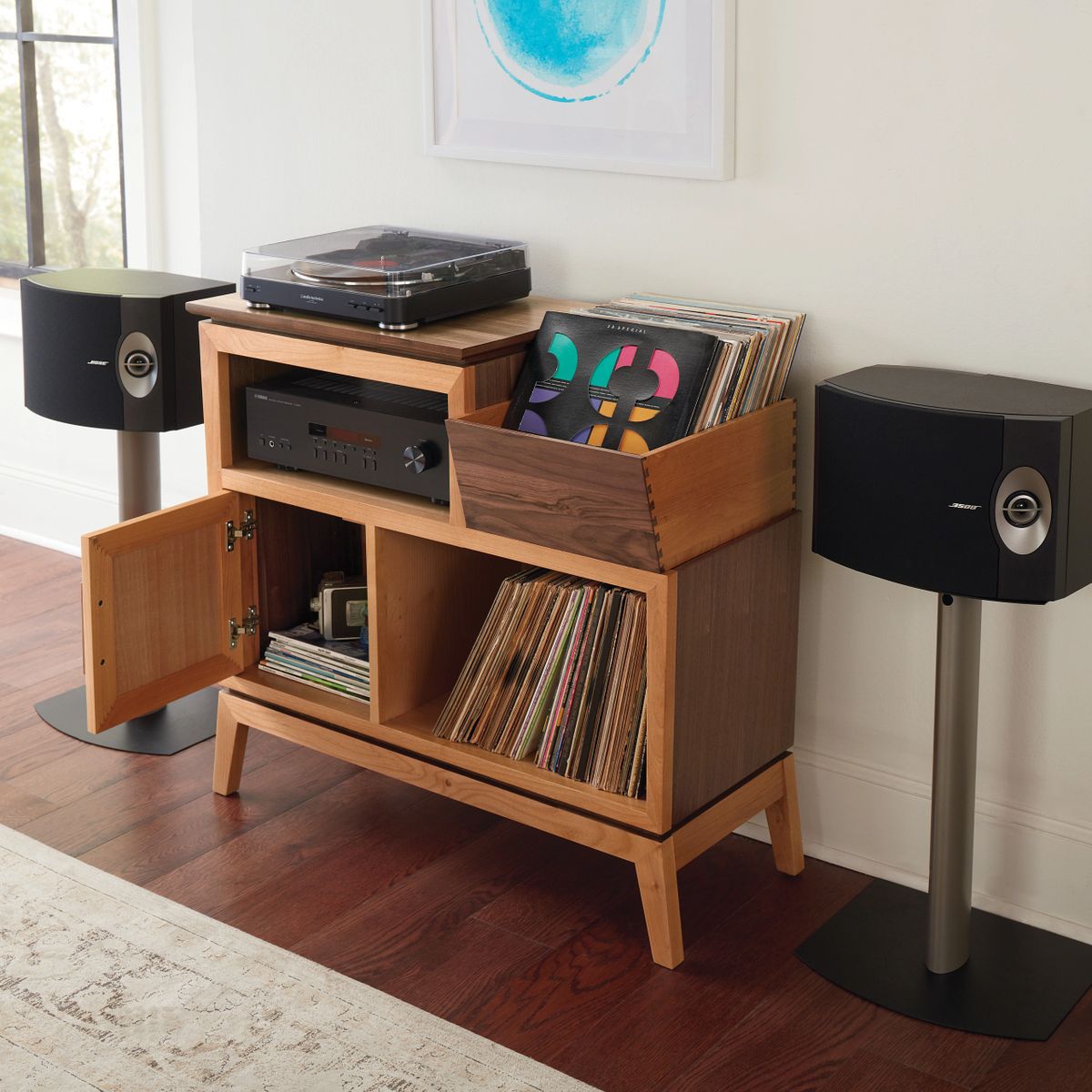Addison Duet Vinyl Record Station - Thumbnail 2