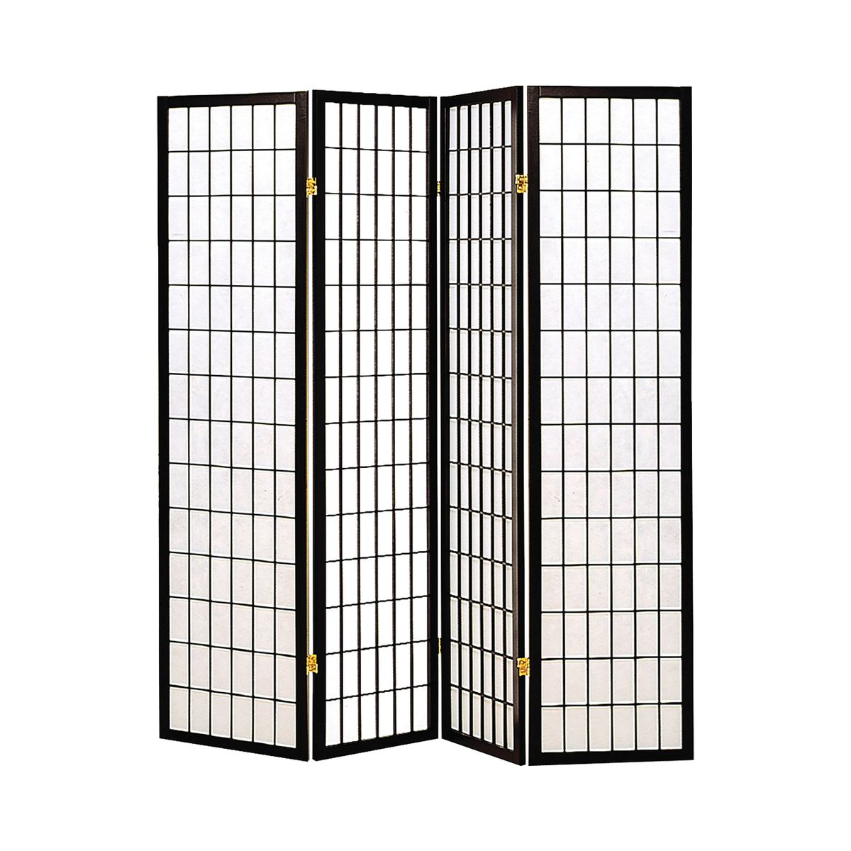 4-Panel Folding Screen Black And White