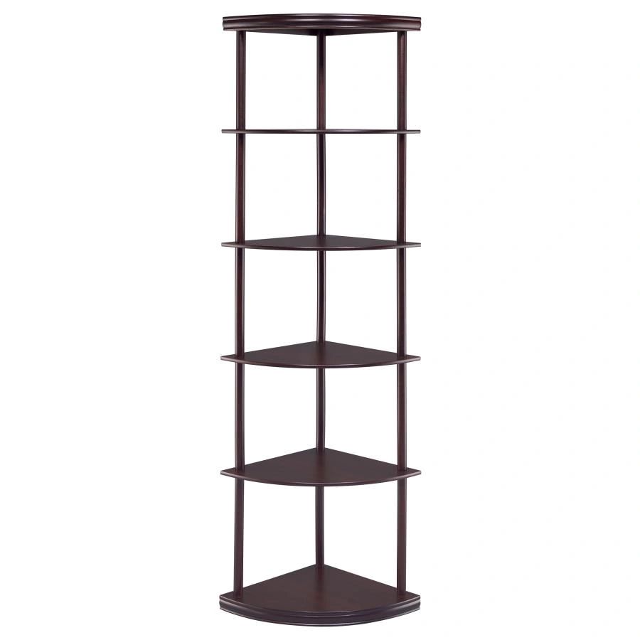 Bonwick 72-inch 5-shelf Corner Bookshelf