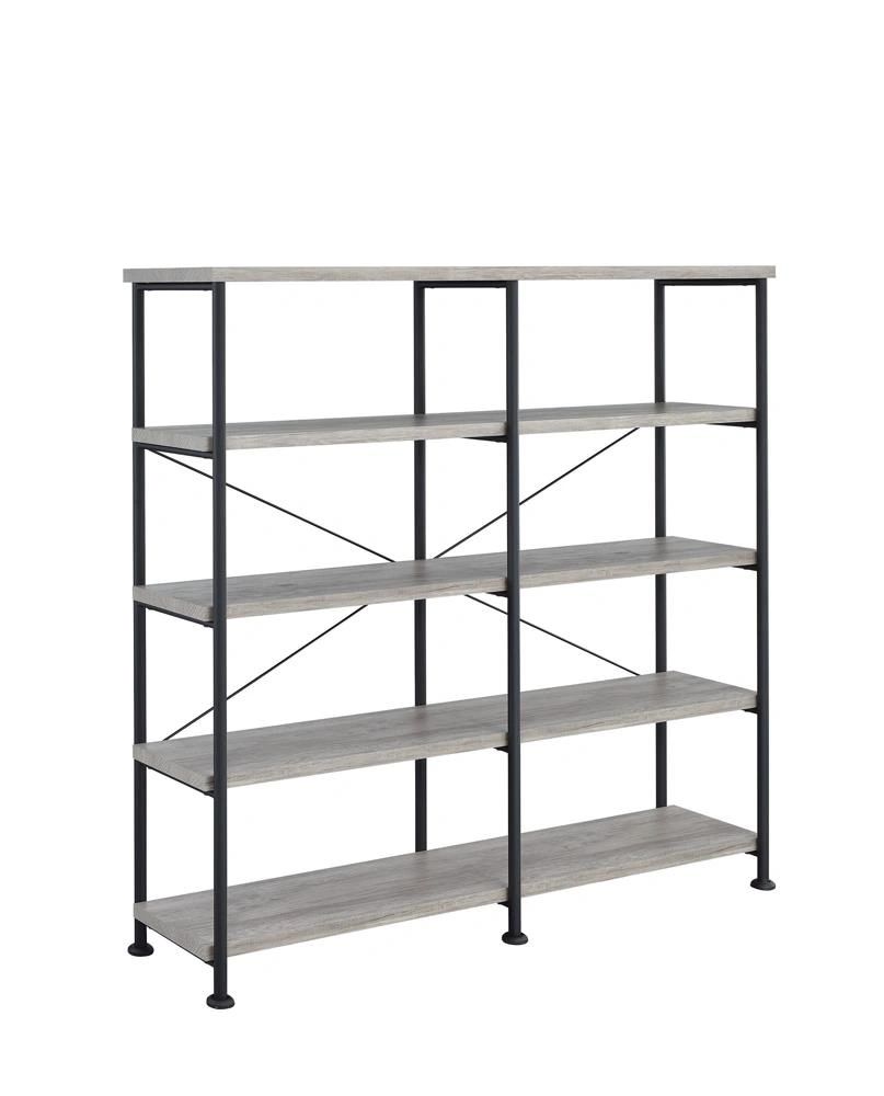 Analiese 63-inch 4-shelf Double Bookshelf