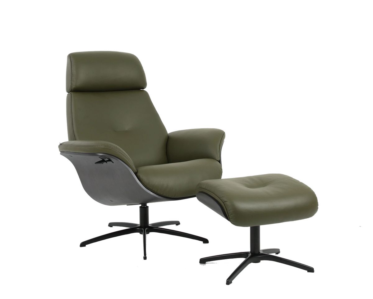 Fjord Falcon Swivel Recliner chair and Ottoman