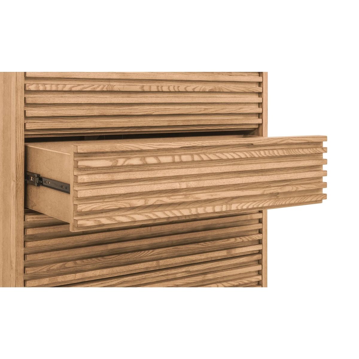 Tanner 5 Drawer Ash Wood Chest - Thumbnail 3