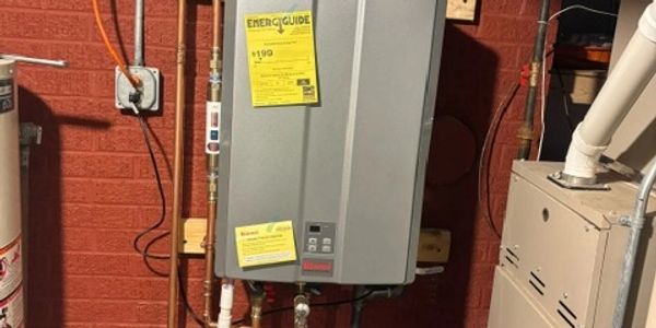 New Tankless install.  Upgraded from 50 Gallon Natural Gas to Tankless, with in line filter