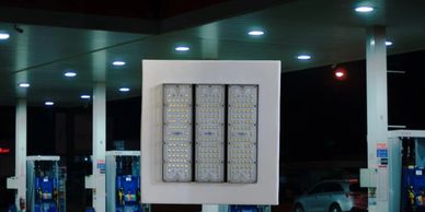 Petrol Station Canopy Lights