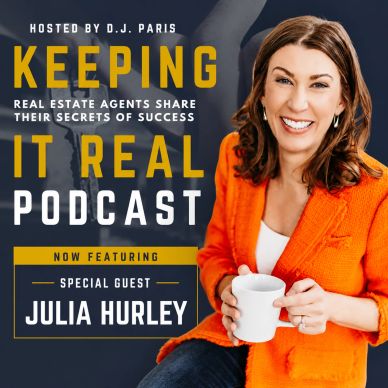 Podcast cover featuring Julia Hurley on Keeping It Real by DJ Paris.