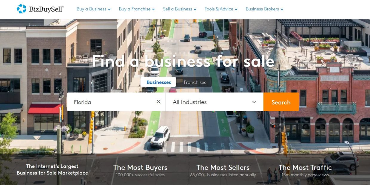 Browse businesses and income-producing opportunities through our BizBuySell marketplace listings.