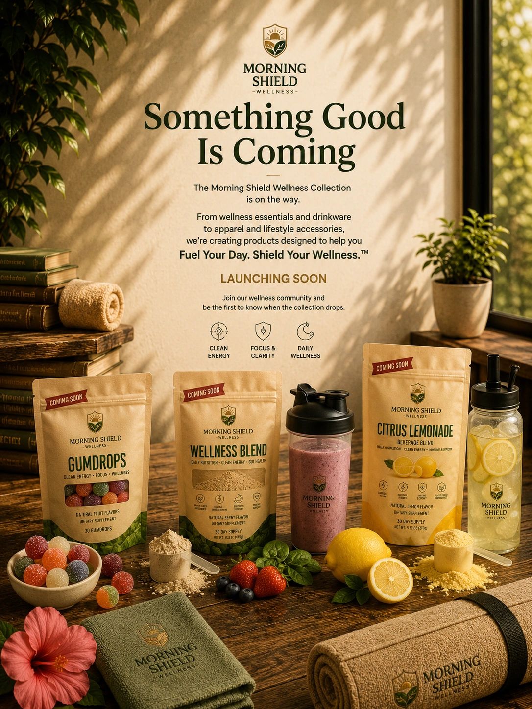 Something Good Is Coming — The Morning Shield Wellness Collection