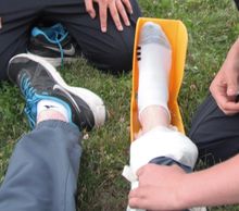 First aid splinting