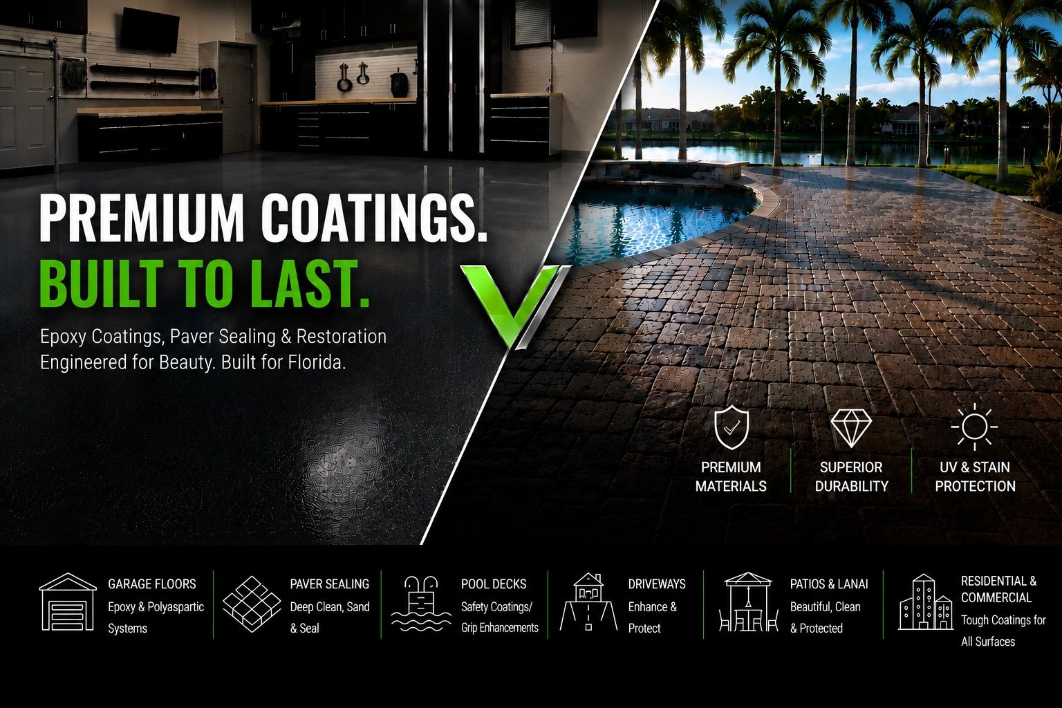 Premium epoxy coatings for floors and outdoor surfaces.